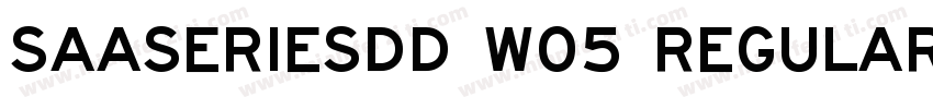 SaaSeriesDD W05 Regular字体转换